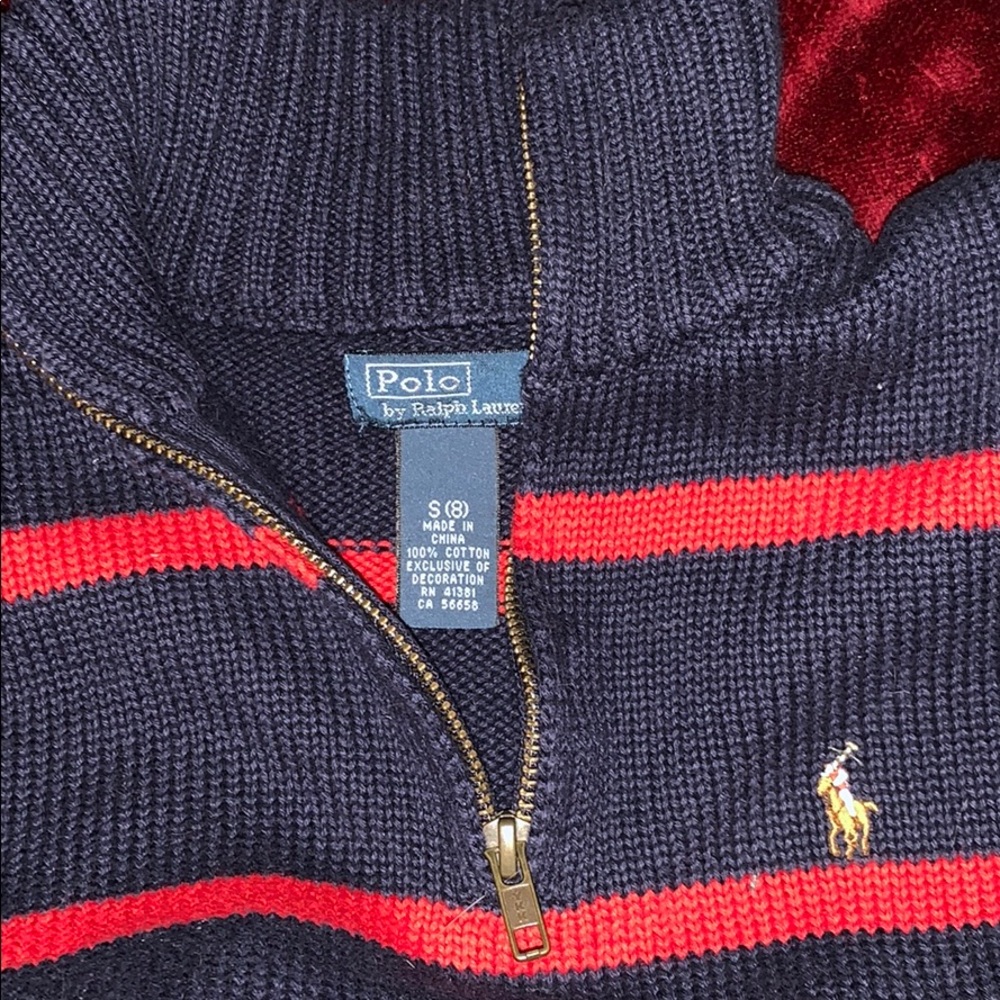 Boys size 8 polo sweater